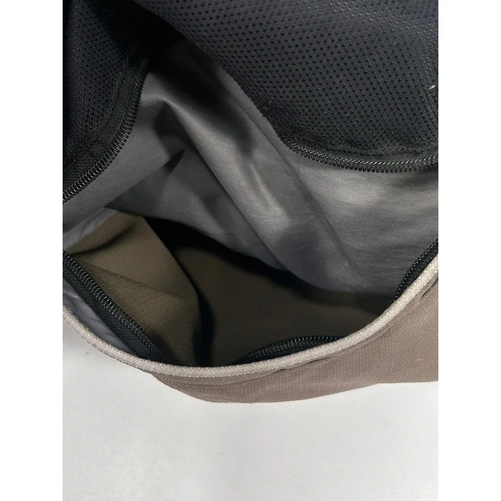 Samsonite Messenger Bag Brown Black Canvas Laptop Shoulder Travel Work Bag